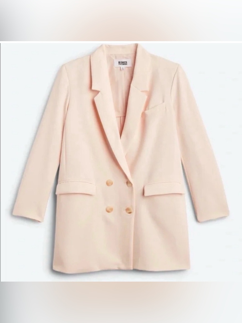 BB Dakota by Steve Madden Blush Peach Blazer - Size M - Lightweight & Chic Size